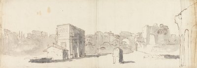 Rome: A View of the Arch of Constantine with Other Ruins by James Barry